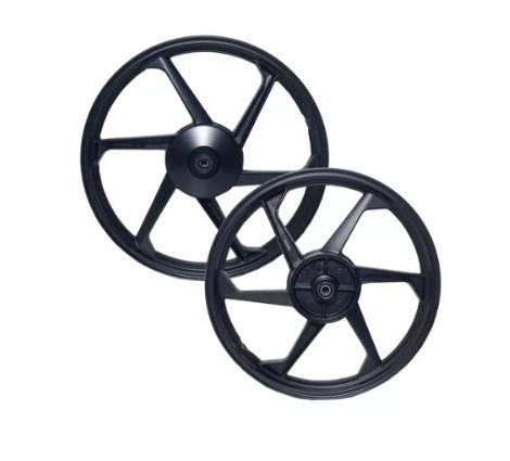 RODA ALUMINIO CG 150 04/13 6P PRETO TAMBOR C/ROLAMENTO