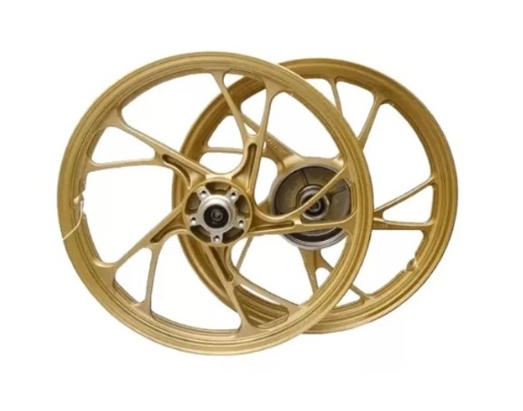 RODA ALUMINIO CG 150 04/17/CG 160 START MOD.CG 160 DOURADO A DISCO