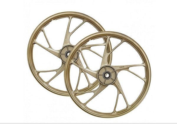 RODA ALUMINIO CG 150/CG 160 START MOD.CG 160 DOURADO A TAMBOR