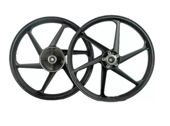 RODA ALUMINIO CG 160/CG 150 14/15 6P PRET FOSCO DISCO