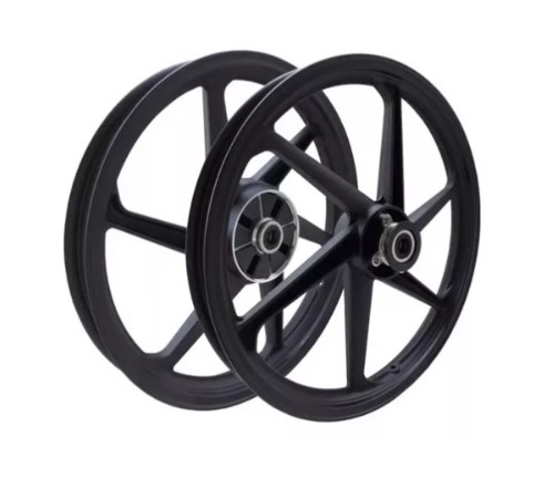 RODA ALUMINIO FACTOR 125/150/FAZER 150 6P DISCO PRETO