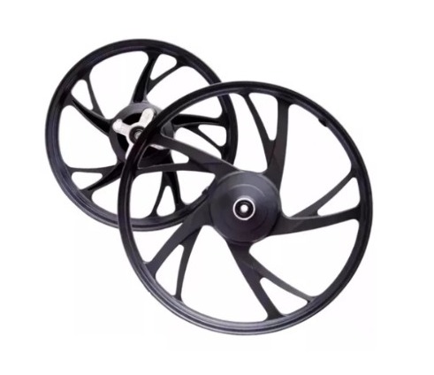 RODA ALUMINIO POP 100/110 PRET FOSCO 5P TAMBOR PE GALINHA