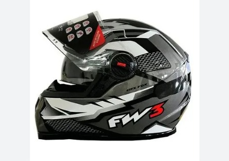 CAPACETE FW3 GTX FOX GRAFITE