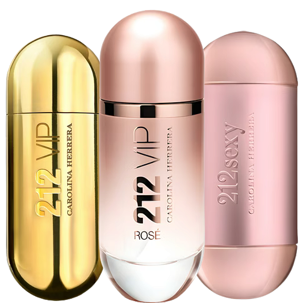Kit 212 Women Vibes - 3 Decants de 5ml