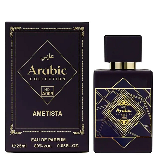 Perfume Árabe A009 Ametista - Arabic Collection - (Frasco 25ml)