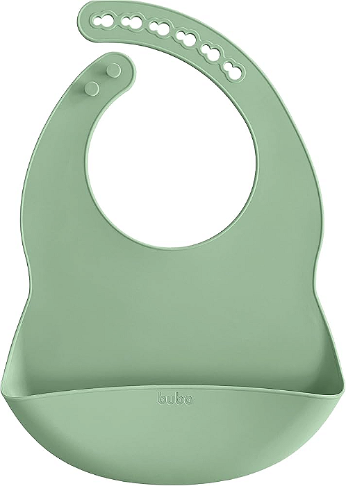 Babador em silicone com pega - migalhas