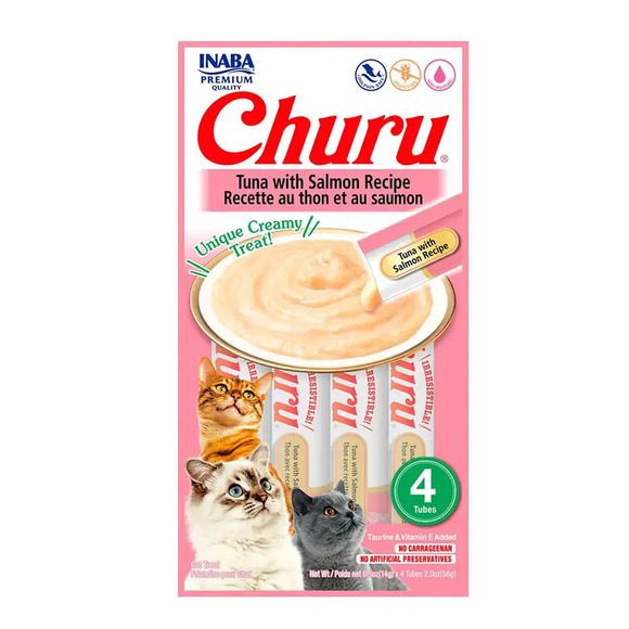 Churu Atum E Salmao - C/ 4 Saches 14g Cada - 56g