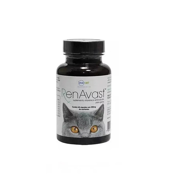 Renavast 300 mg Suplemento Vitamínico para Gatos 60 cápsulas