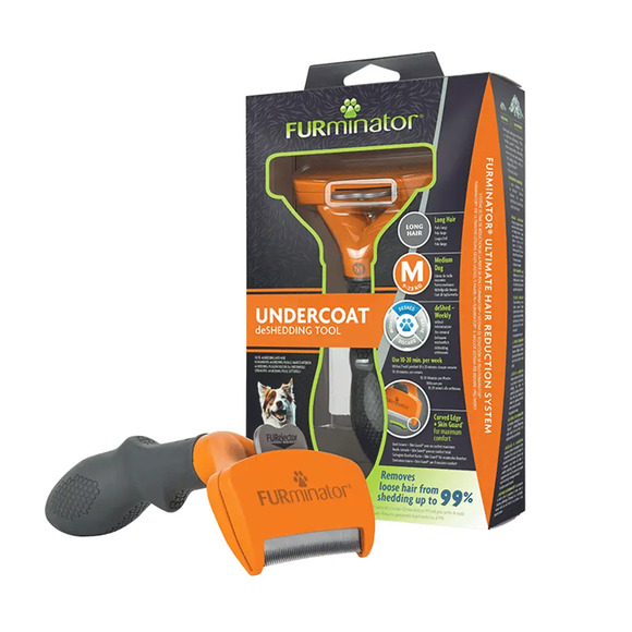 Furminator Médio para Cães de Pelo Longo Único