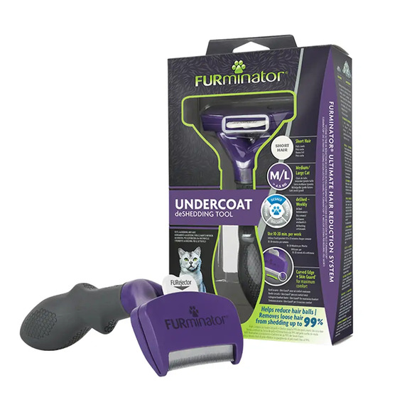 Furminator Médio/Grande para Gatos de Pelo Curto M-G