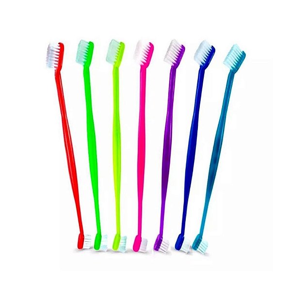 Escova De Dente Dupla Para Caes