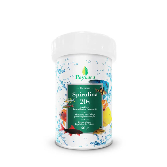 Ração Spirulina 20% Poytara 40 g