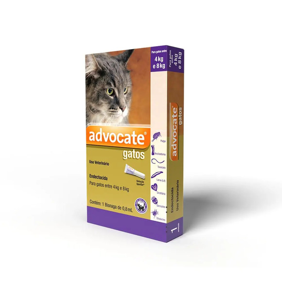 Advocate Gatos Entra 4kg E 8kg