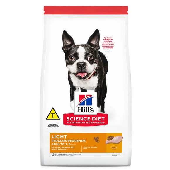 Ração Hills Cães Adultos Light Pedaços Pequenos 6 kg