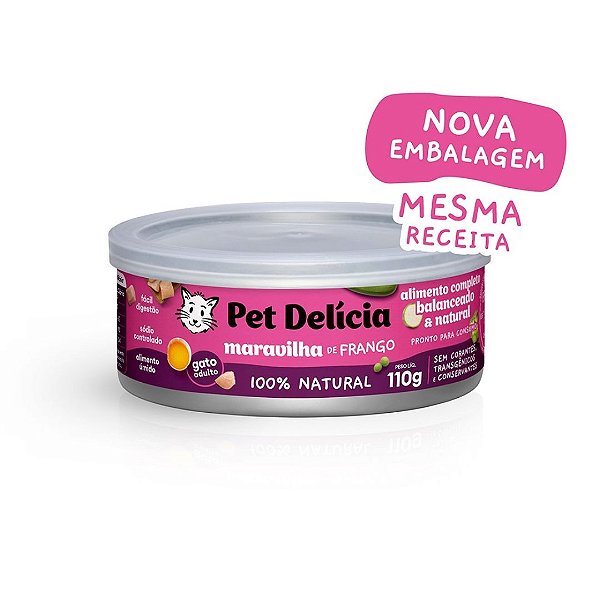 Pet Delicia Gato Maravilha De Frango 110g