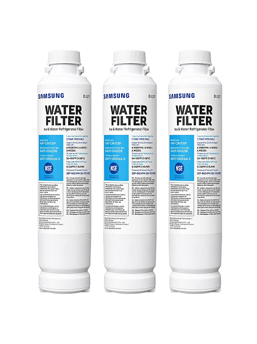 KIT 3 Filtro De Água Compatível Refrigerador Samsung Da29 00020b Haf-cin/exp