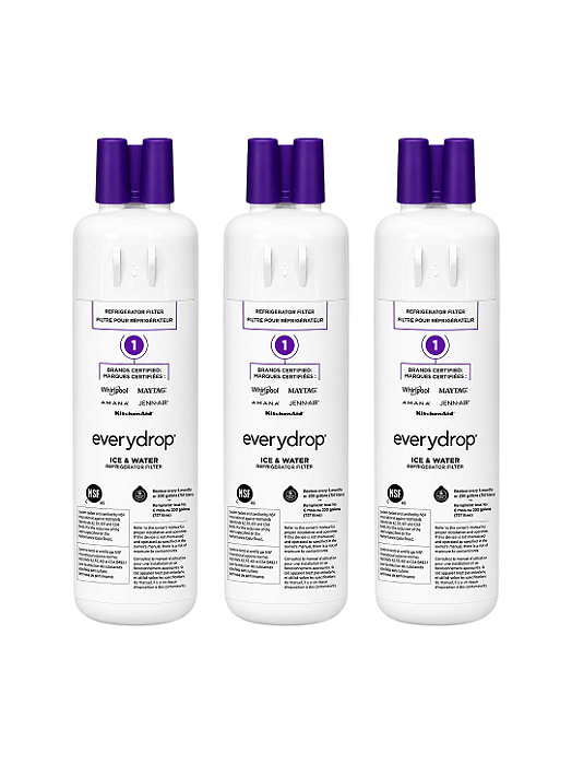 KIT 3 Filtro de Água Compatível Geladeira Brastemp Brs62c Brs70h Brs75b Brs80a