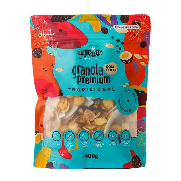 Granola Premium Tradicional com Coco - 400g