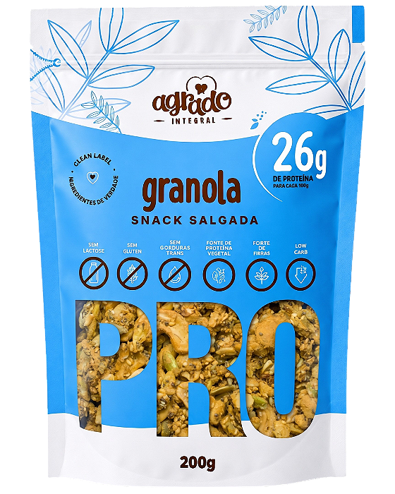 Granola Proteica Snack Salgada - 200g