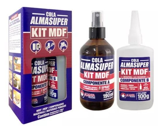 KIT MDF ALMASUPER 100GR (COLA + ACELERADOR)