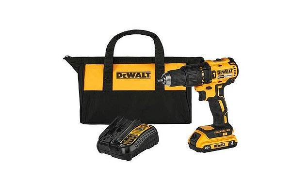 PARAFUSADEIRA/FURADEIRA DE IMPACTO 1/2" 20V MAX CARREGADOR E BATERIA DCD7781D1-BR DEWALT