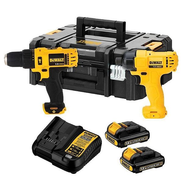 COMBO PARAFUSADEIRA/FURADEIRA IMPACTO 12V DCK202C2T-BR DEWALT