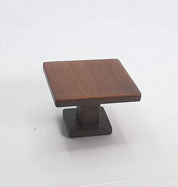 PUXADOR PONTO QUADRADO 25MM COBRE ENVELHECIDO HASTVEL