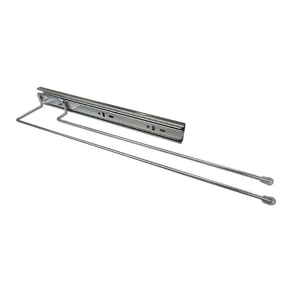 PORTA PANO DUPLO CROMADO 80X25X435MM JOMER 7620/8620