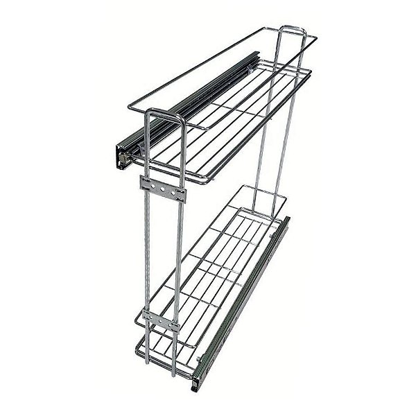 PORTA LATA/OLEO CROMADO C/TRILHOS 125X440X450MM JOMER - 8761