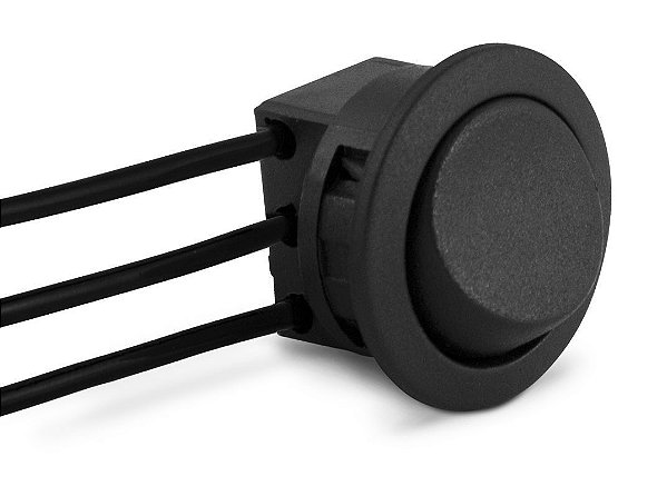 BOTAO INTERRUPTOR PARALELO PRETO C/ CABO ICG3SP