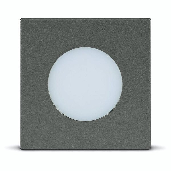 Luminária Point 1,5W Quadrada 6000K Grafite Led Line