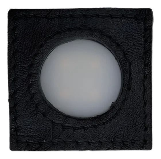 Luminária Embutir LED Line 1,5W Couro Preto 3000K