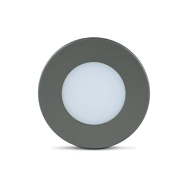 Luminária Point 1,5W Redonda 4000K Grafite LED Line