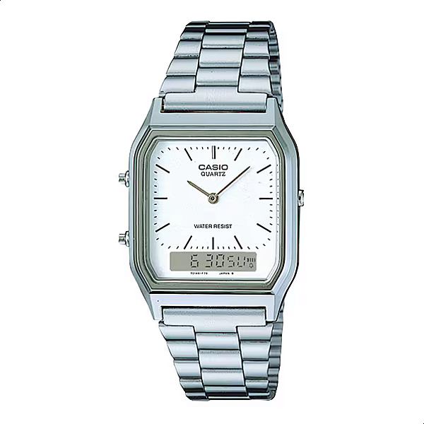 Relógio Casio Unissex Vintage Anadigi AQ-230A-7DMQ