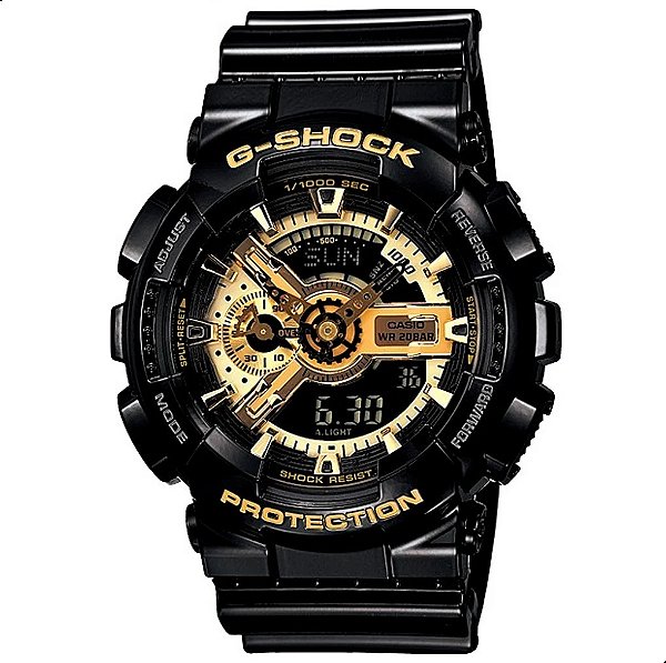 Relógio Masculino Casio G-Shock Anadigi GA-110GB-1ADR