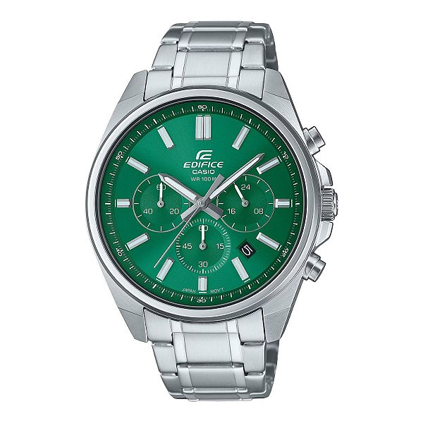 Relógio de Pulso Masculino Edifice Cronógrafo Prata EFV-650D-3AVUDF