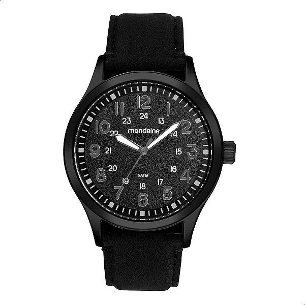 Relógio Masculino Mondaine Analógico Couro Preto 99827GPMVPH1