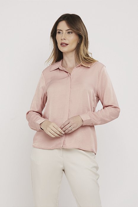 CAMISA BOTAO ESC ROSE - ALIRIO