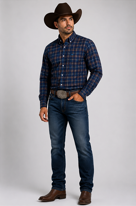 Camisa ML - Xadrez