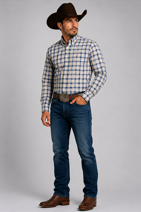 Camisa ML - Xadrez