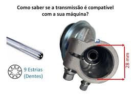 TRANSMISSÃO - 9 ESTRIA TUBO 28 MM