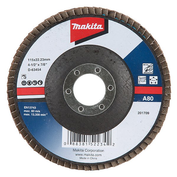 FLAP DISC 115X22.23MM - A80 - D-63454