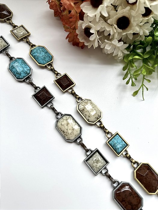 Cinto Correntaria Pedras Boho SQU