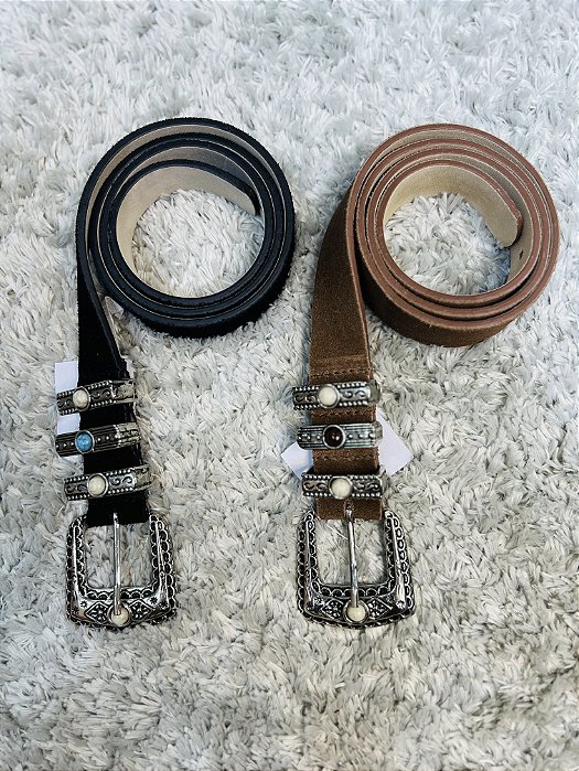 Cinto Boho Camurça 3 Pontos