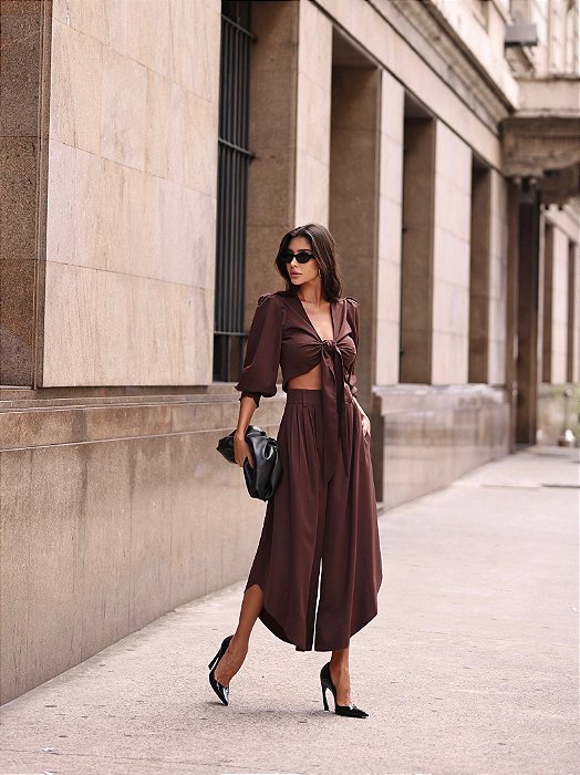 Conjunto Camisa com Calça Pantacourt
