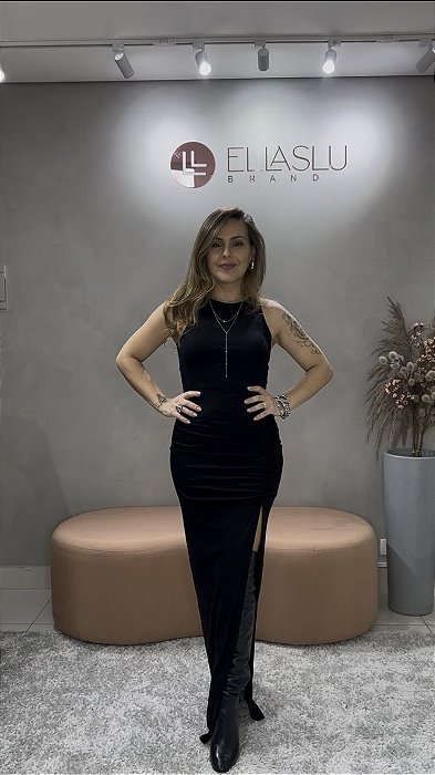 Vestido Longo SM Abertura Frente