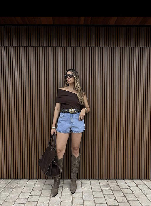 Blusa Canelada Twist - ALCANCE JEANS