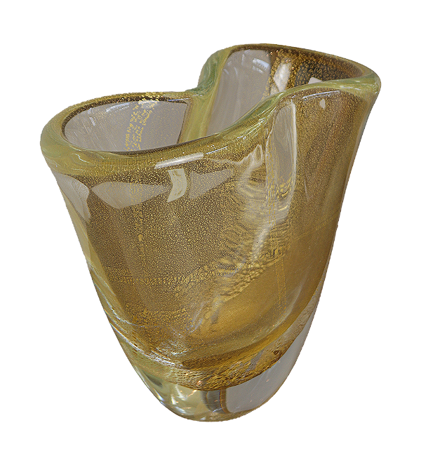 Vaso Murano Gold/ Cristal