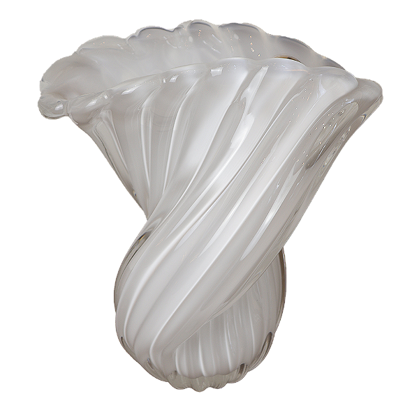 Vaso Murano Branco (Tamanho P) - Di Murano