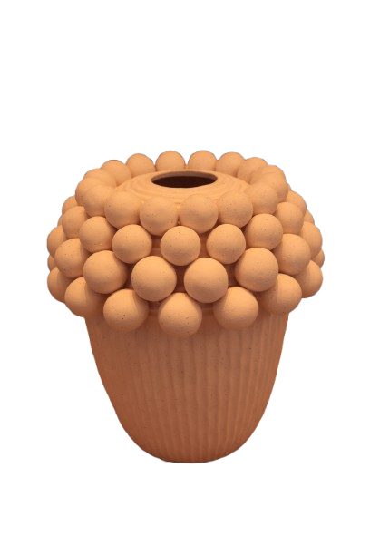 Vaso De Cerâmica Creme - Lucatti